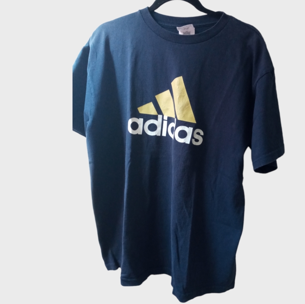 Adidas Men's T-  Shirt Navy Blue Color L. Size